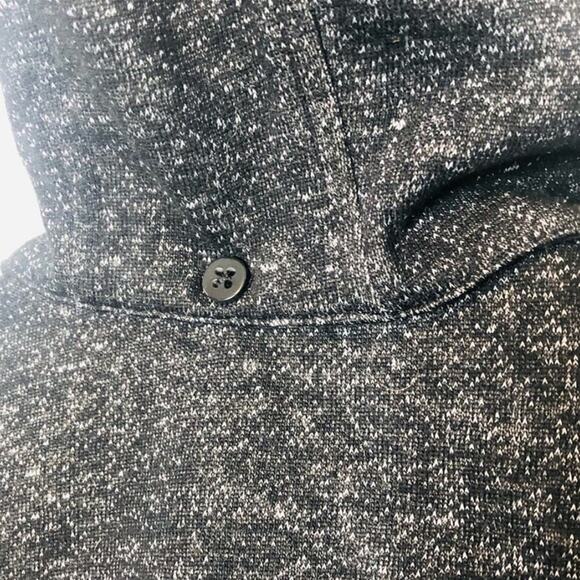 Jones New York Belted Pea Coat Jacket Size Small Charcoal Fabric Coat with Hood - Picture 9 of 16